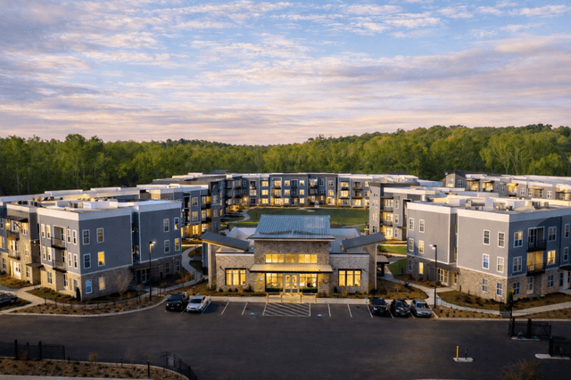 The Jax - A 282-unit contemporary community featuring EV charging, package lockers, dog park with pet-wash station, and gated access.